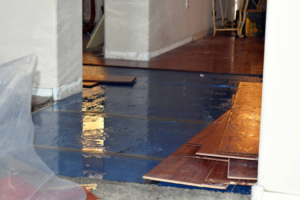 Professional Emergency Water Damage Restoration technician working in Medusa, NY